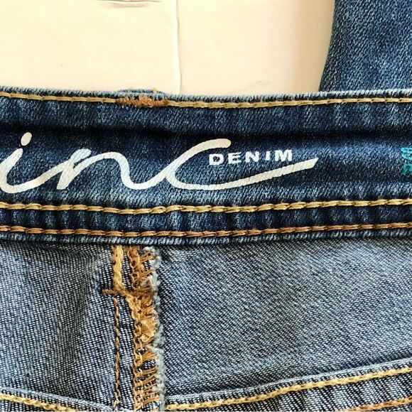 WOMEN'S JEANS DEMIN SKINNY LEG REGULAR FIT CROP SIZE 10P INC DEMIN 5 POCKETS - Picture 10 of 11